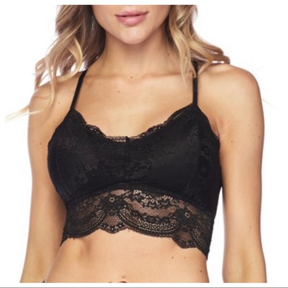 BLACK LACE BRALLETTE - Picture 2 of 5